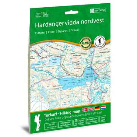 Haradangervidda Nordvest 1:50 000