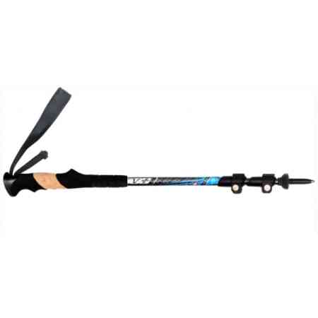 KV+ Vandrestav Arosa Carbon, 3 Delt Blue