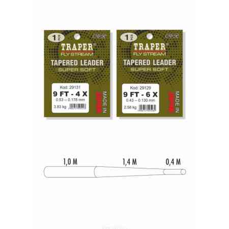 TRAPER Tapered Leader Super Soft 9ft