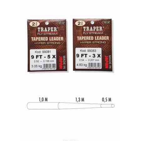 TRAPER Tapered Leader Hyper Strong 9ft