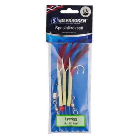 SØLVKROKEN Lysrigg 6/0 Rød